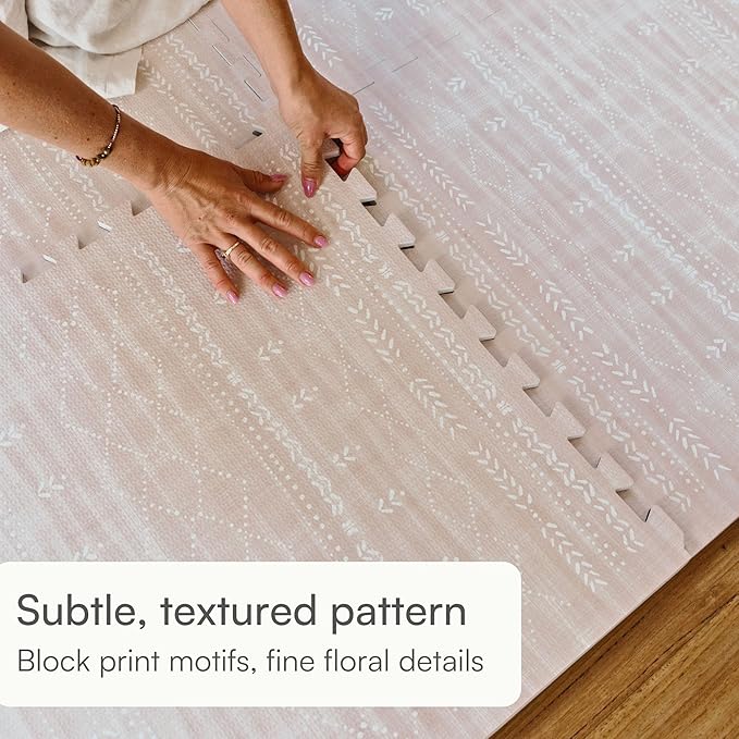 Lillefolk Baby Play Mat for Floor – 6x8ft Dusk | Soft Non Toxic Premium EVA Foam Tiles for Tummy Time, Crawling & Playroom – Waterproof Interlocking Floor Mat for Babies & Toddlers (12 Tiles)