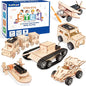 6-in-1 STEM Kits for Kids Age 8-12, Educational STEM Toys for Boys and Girls, Wooden Building Kit for Kids STEM Science Experiments Kit, Ideal Christmas Birthday Gifts for 8 9 10 11 12 13 Year Old