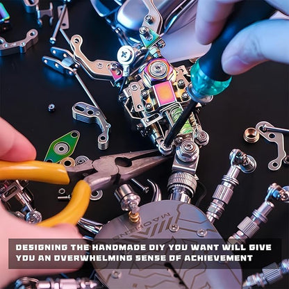 Adult 3D Metal Puzzle Giant Scorpion Model Kit 3D Metal Puzzle Mechanical Scorpion Block Difficulty DIY Assembly Kit - Men's High end Gift 1091pcs (Energy Armor - Scorpion)