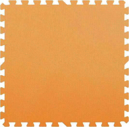 FlooringInc's 1/2" Soft Non-Toxic Baby Play Mat, Toddler Playmat, Colorful Puzzle PlayMat, Floor Mats for Kids & Babies, EVA Foam Interlocking Tiles for Nursery & Playroom | Orange, 15 Tiles, 60 Sq/Ft