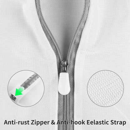 3 Pack Mesh Laundry Bags Medium by MDSXO- Fine Durable Lingerie Delicates Bag for Washing Machine for Socks, Bra, Mask,Underwear 12 * 16 inch [3 Pack]