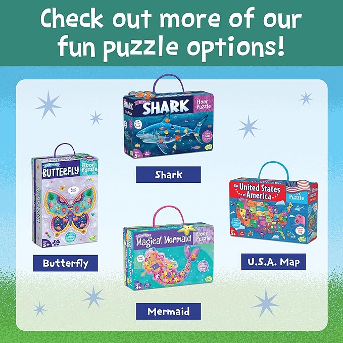 Peaceable Kingdom Shiny Barn Buddies Floor Puzzle - Farm Animal Puzzle for Kids Ages 3 and Up