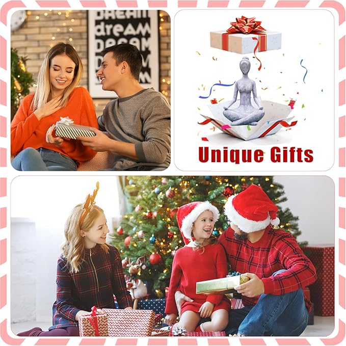 Goodeco Zen Lady Garden Outdoor Statue - Resin Collectible Figurines for Home Decor Accents & Shelf Decoration, Great Gift Ideas, 11.4 Inches (Grey)