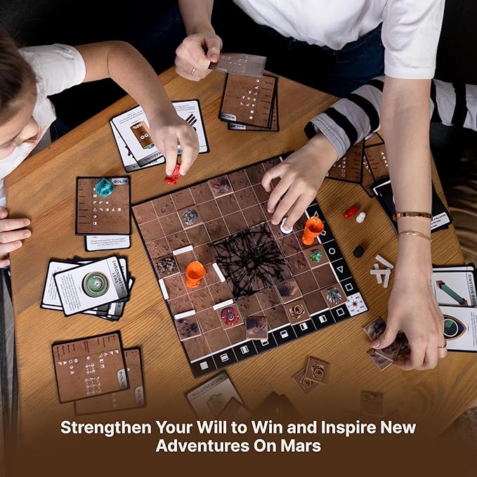 Logic Board Games for Kids and Adults – Mars Expedition SOL43 Standard Set – Montessori STEM Educational Toys Gift - Logic Game with Solo Mode for 1-2 Players for Ages 8 and up