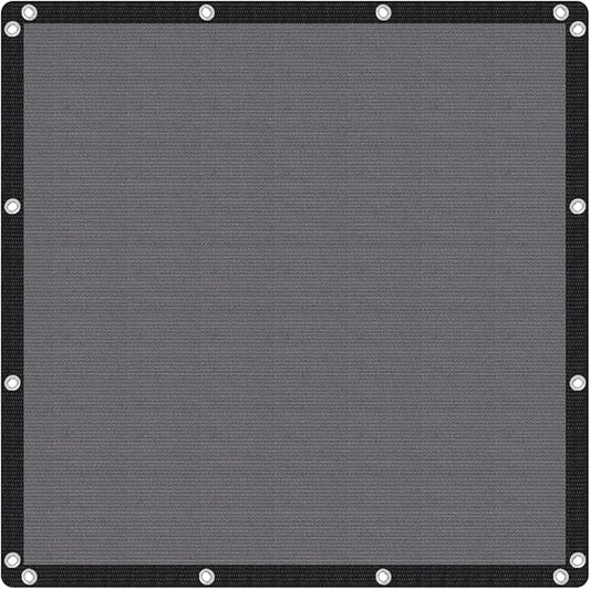 VICLLAX Shade Fabric Sun Shade Cloth with Every 2 FT Grommets for Patio Garden Pergola Cover Canopy 11x15 FT, Grey