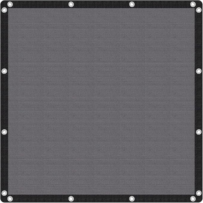 VICLLAX Shade Fabric Sun Shade Cloth with Every 2 FT Grommets for Patio Garden Pergola Cover Canopy 10x21 FT, Grey