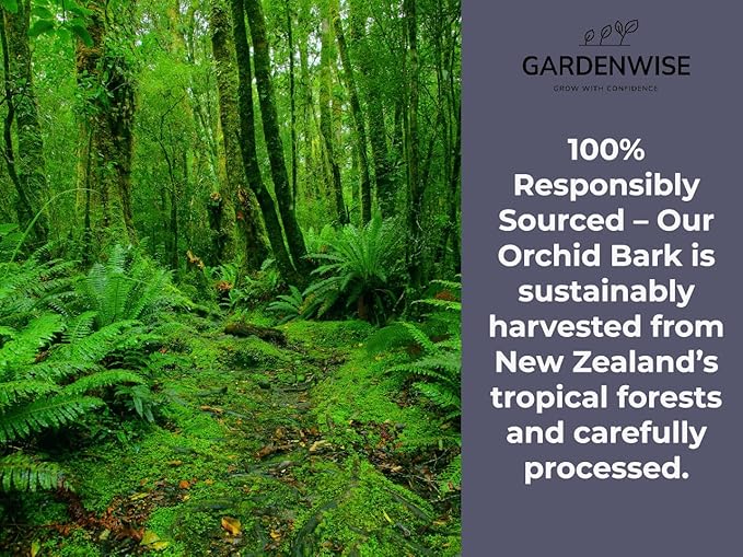 Premium Orchid Bark for Potting Mix – Ready-to-Use Pine Bark for Indoor Plants, Orchid Repotting & Soil Mix Creation, Ideal Orchid Medium (1 Quart)