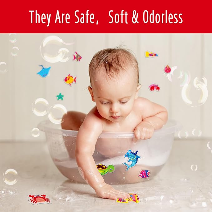 41PCS Marine World Jelly Stickers, Mermaid and Ocean Creatures Thick Window Door Decors Removable Reusable Gel Clings Decals for Kids Toddlers Kids Home Classroom Animal Party Supplies (Not Edible)