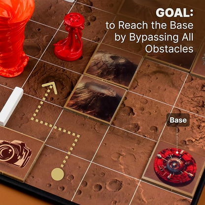 Logic Board Games for Kids and Adults – Mars Expedition SOL43 Standard Set – Montessori STEM Educational Toys Gift - Logic Game with Solo Mode for 1-2 Players for Ages 8 and up