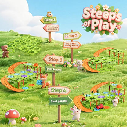 DIY STEM Board Games Kids Toys,Road Builder Educational Learning Toys for Kids, Montessori Logic Puzzles Brain Teasers Toy Preschool Classroom Gifts for Age 4-12 Year Old