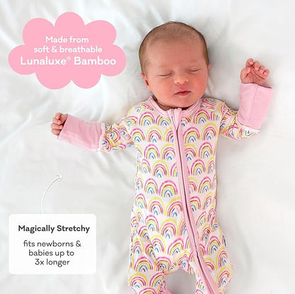 Little Sleepies Pajamas for Baby Boys & Girls, Viscose from Bamboo Baby Pajamas, Preemie & Newborn Sleepers, 2-Way Zipper PJs