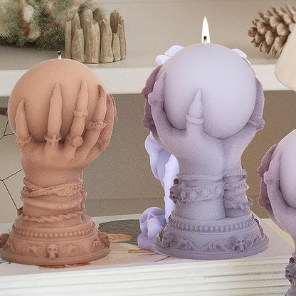 Skull Rose Crystal Ball & Ghost 3D Silicone Molds for Resin Candle & Body Soap Making