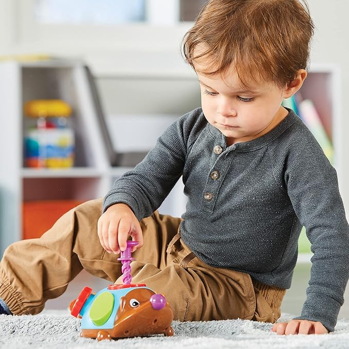 Learning Resources Spike the Fine Motor Hedgehog Fidget Friend -Ages 18+ months Fine Motor and Sensory Play Toy,Educational Toys for Toddlers, Toddler Montessori Toys