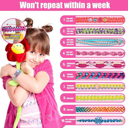 GILI Friendship Bracelet Making Kit for Girls Age 8-12 – DIY Arts and Crafts Toys – Best Christmas Birthday Gifts Ideas for Girls 7 8 9 10 11 Years Old