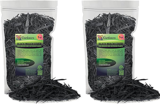 Black Mulch - Improve Soil Fertility and Insulate Plant Roots - 10 QUARTS
