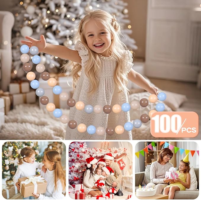 GOGOSO Ball Pits Balls for Toddlers Pack of 50 100 200 Plastics Shape Ball Non-Phthalate Non-BPA Non-Toxic 2.2-Inch Crush Proof Play Balls