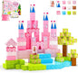 64 Pcs Magnetic Blocks-Princess Castle Collection World,Magnetic Building Blocks for 3+ Year Old Boys & Girls, Creative STEM Sensory Toys,Christmas Birthday Gifts for Kids Ages 3-8