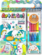 Bright Stripes Travel Art Kit for Kids Ages 3+ | Going Dotty Ocean Theme | Compact Coloring Set with Crayons, Stickers & Activity Book | Fun, Mess-Free Crafts for Toddlers and Preschoolers
