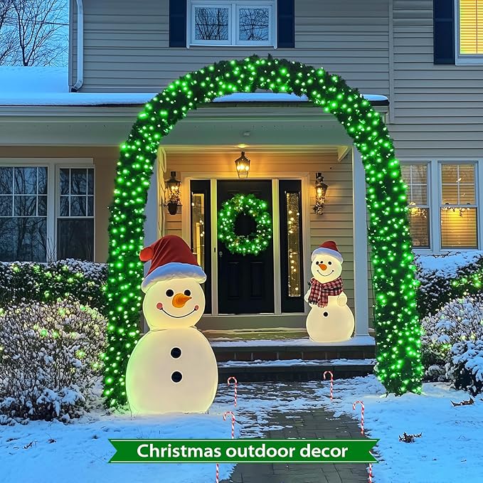 JMEXSUSS 2 Pack Green Solar Lights Outdoor, Total 400 LED 151FT Solar String Lights Outdoor Waterproof, 8 Modes Green Light for St Patrick's Day Patio Yard Tree Decorations