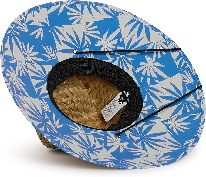 Quiksilver Men's Wide Brim Outdoor Lifeguard Straw Sun Hat
