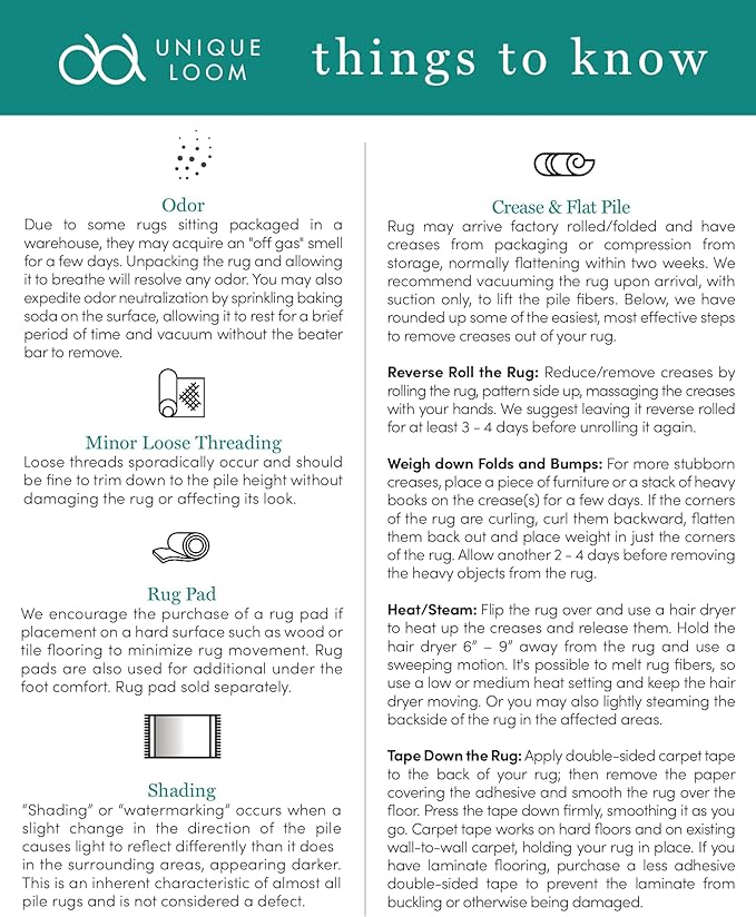 Unique Loom Outdoor Border Collection Area Rug - Soft Border (7' 10" x 10' Rectangle Brown/Ivory)