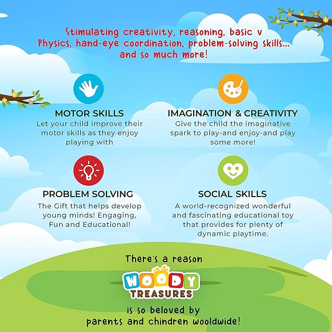 Montessori Wooden Toys Kids Clock - Wooden Toy for 3 Year Olds - Unique Learning Toy for Toddlers Learn About Seasons, Months, Days of Week, Time Telling - Educational and Fun