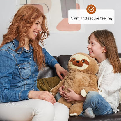 ODOXIA Big Weighted Animals for Anxiety 5lb Sloth | Stuffed Weighted Plush for Kids, Adults | Weighted Stuffed Animals | Weighted Plushies | Weighted Plushie