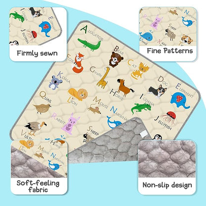 Baby Play Mat，Thick Soft 47" X 47" Playpen mat, Non-Slip and Machine Washable Baby Play Mats for Floor，Crawling Mat for Babies, Toddlers & Infants to Play and Learn (Beige Animal)