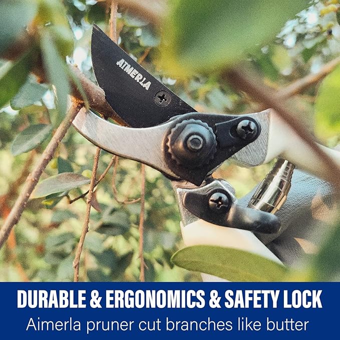 Gardening Tools Set of 9 Heavy Duty Garden Tools with Non-Slip Rubber Grip with Large Garden Bag, Durable for Garden, Weeding, Gifts for Women,Men