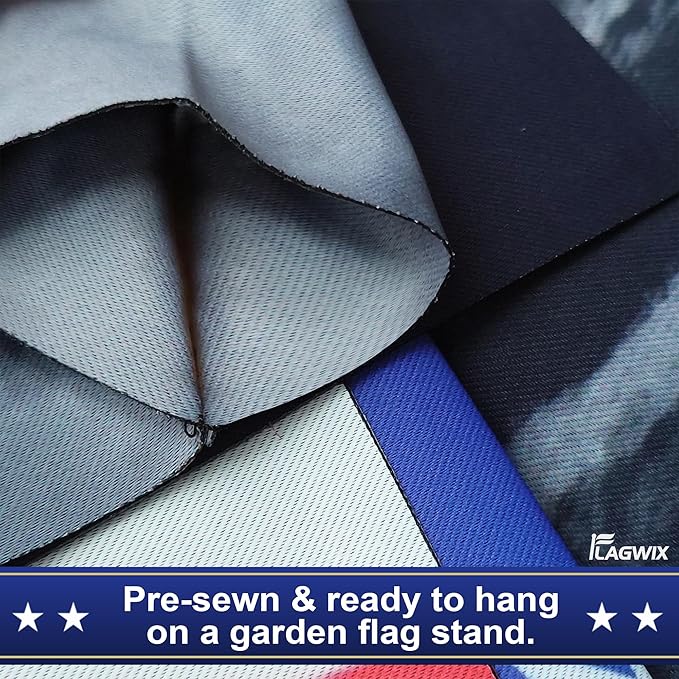 FLAGWIX Yellow Labrador Retriever Flag, Outdoor Labrador Decorations - 4th of July Decorations Outdoor, Garden Flag (11.5" x 17.5") - Heavy-duty Canvas American with Labrador Flag, Dog Garden Decor