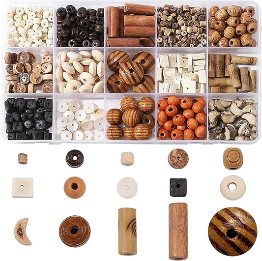 630Pcs Natural Coconut Shell Beading for Jewelry Making Kit -Handmade Coconut Shell Beach Theme Charms Beading for Making Bracelet Necklace Kit DIY Crafts, Boho Style Jewelry Gifts for Woman/Man