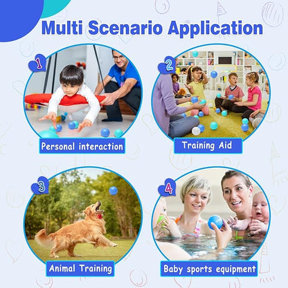 Vanland Ball Pit Balls for Baby and Toddler Phthalate Free BPA Free Crush Proof Plastic - Multicolored Pit Balls in Reusable Play Toys for Kids with Storage Bag