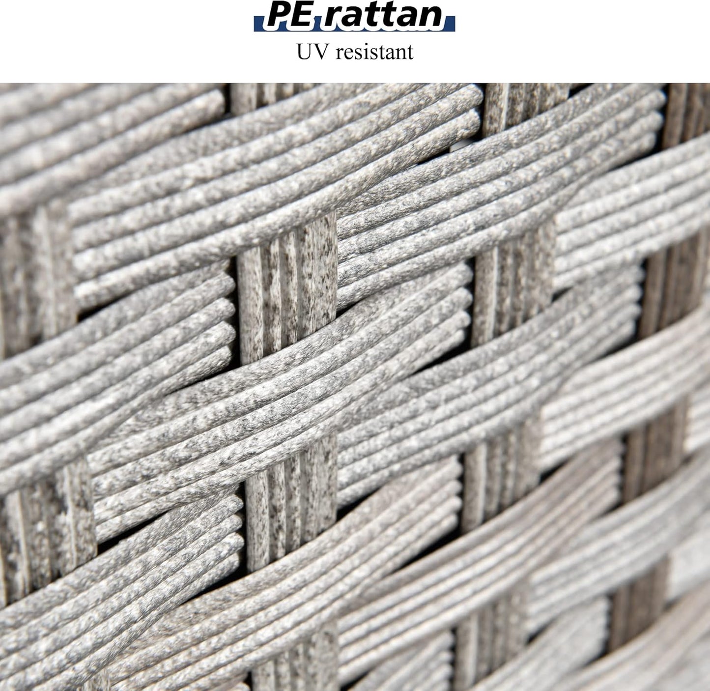 HOOOWOOO 9 Piece Modular Patio Outdoor Sectional Furniture Set with Large Propane Fire Pit Table,Wicker Conversation Sofa Set with Swivel Chairs,Outside Couch Set(Navy Blue)