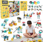 The Off Bits Educational STEM Toys for 6+: Robot Toy Building Sets, 3-in-1 Engineering Kit for Boys and Girls, Build Your Own STEM Building Toys with Endless Possibilities (Family Kit)