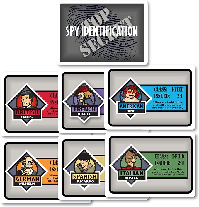 SPY ALLEY Card Game: Secret Intrigue for Kids and Adults Ages 8 and Up, Reimagined Spy Game for 2-6 Players, Mystery Games, Family Games for Kids and Adults