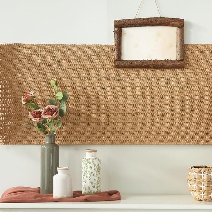 Vintage Vase Set of 3, Ceramic Vintage Flower Vases, Chinoiserie Decorative Home Decor Retro Floral Vase Rustic Farmhouse Decor for Table Bookshelf Mantel Kitchen Living Room Office - Green and Beige