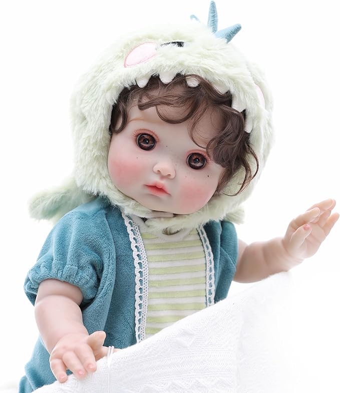 Reborn Toddler Baby Doll Boy with Freckles – 18 Inch Realistic Full Vinyl Body Real Life Baby Dolls with Accessories for 3+ Year Old Girls Gifts, Pretend Play, Premium Collectible Gift