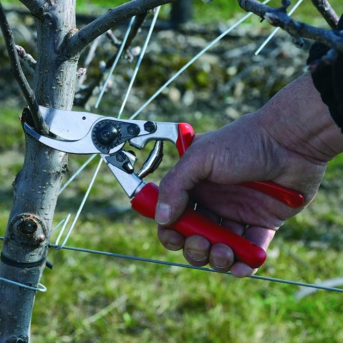Felco F7 Pruning Shears – 26" Swiss-Made Garden Clippers with Rotating Handle for Reduced Fatigue | Hand Pruners for Gardening | Garden Tool Cutter with Precision Bypass Blade, Aluminum Handles