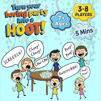 Bird Call - A Lively and Delightfully Absurd 5-Minute Party Game - High Energy Game - Bird Gifts - Bird Watching Gifts - Gifts for Bird Lovers - 3-8 Players and Ages 7+