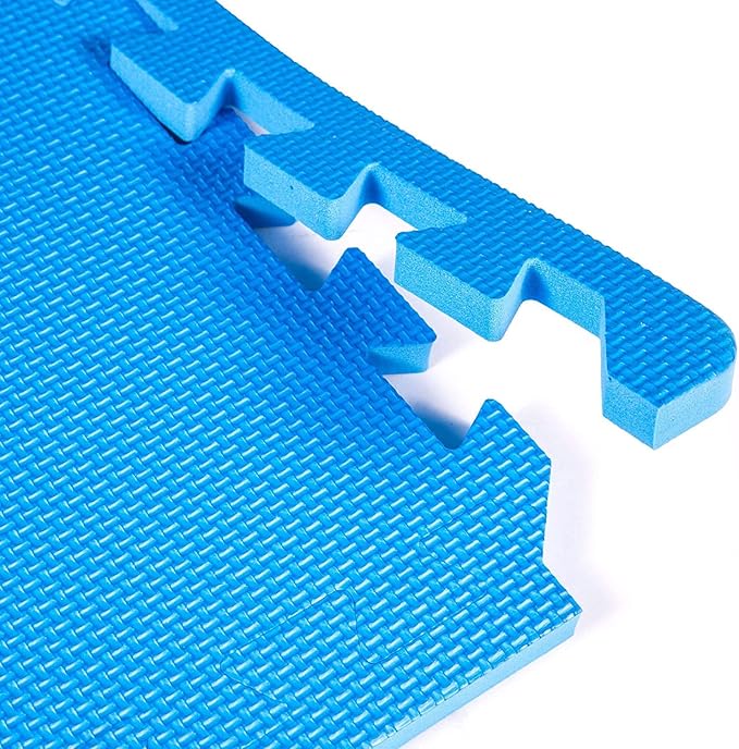 FlooringInc's Rainbow & Natural Harmony Playmat - Kid Safe Foam Floor Tiles with Removable Edges - 2'x2', 1/2" Thick (Rainbow, 48 Tile Pack)