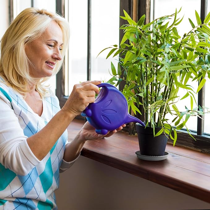 MUDEELA 6 Pack of 12 inch Plant Saucer, Durable Plastic Plant Trays for Indoors, Grey Plastic Flower Plant Pot Saucer, Made of Thicker, Stronger Plastic, with Taller Design