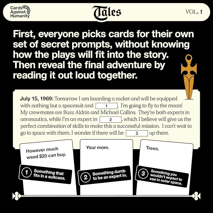 Cards Against Humanity Tales Vol. 1 • A Horrible Fill-in-The-Blank Story Game to Play with Your CAH Cards