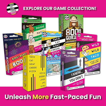 Bing Bang Boom Hilariously Fun Card Game for Family Game Night by Taco Cat Goat Cheese Pizza | Easy to Learn and Play with Fast 10 Minute Rounds | Fun for Kids, Teens, and Adults | 2 - 6 Players