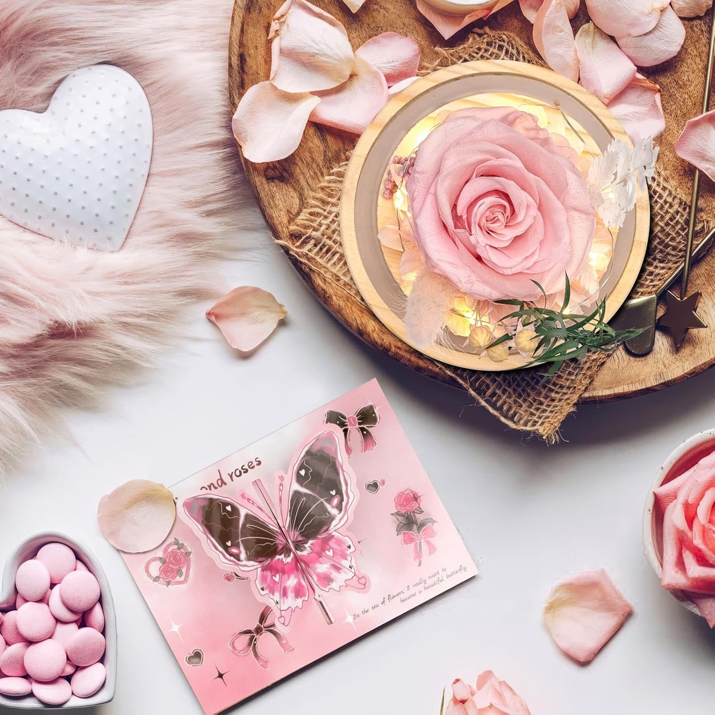 Flowers, Roses Gift – Fresh Flowers Bouquet & Preserved Roses for Home Decor – Forever Flowers for Delivery Prime to Show Love for Women, Unique for Mother's Day & Christmas