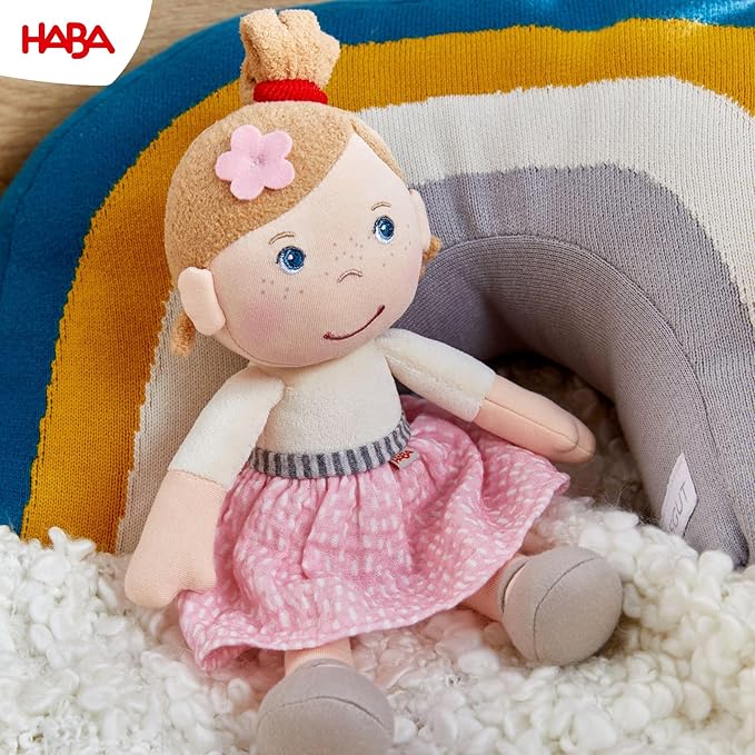 HABA Snug Up Lauren - 10" Soft Doll, Machine Washable - Perfect Snuggly First Soft Baby Doll and Toddler Baby Doll for 6 Months and Up