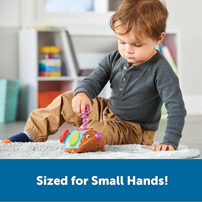 Learning Resources Spike the Fine Motor Hedgehog Fidget Friend -Ages 18+ months Fine Motor and Sensory Play Toy,Educational Toys for Toddlers, Toddler Montessori Toys