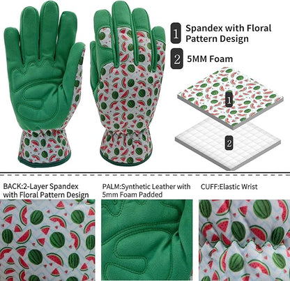 Kids Gardening and Garden Gloves for Toddler,Children's Yard Work Glove,Gift,Cute Pattern,Age3-8