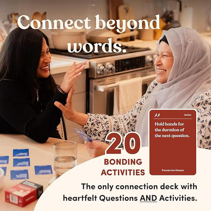 Parents Are Human, Relationship Cards, Get to Know Each Other Better, Parents, Families, Teens & Kids Relationship Building, Light & Deep Questions, 70 Questions & Activity Cards, English + Khmer