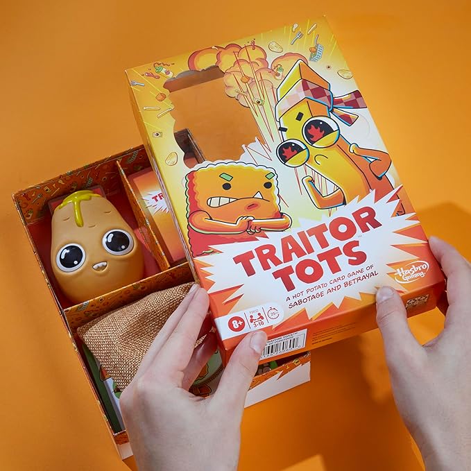 Hasbro Gaming Traitor Tots Card Game | Explosive Potato Party Card Game for Families and Adults | 3 to 10 Players | 25 Mins. Average | Indoor Summer Activities | Ages 8+