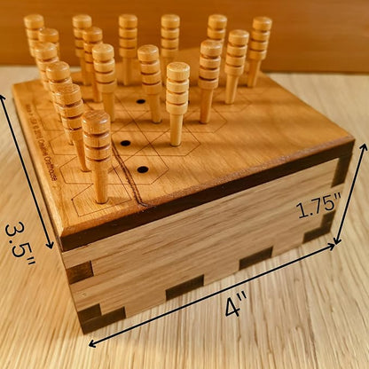 Peg Jump Triangle 6 – More Complex Version of The Familiar 5 Row Jump Puzzle